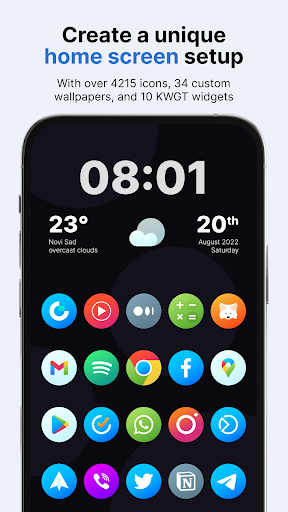 Hera Dark: Circle Icon Pack - screenshot 1