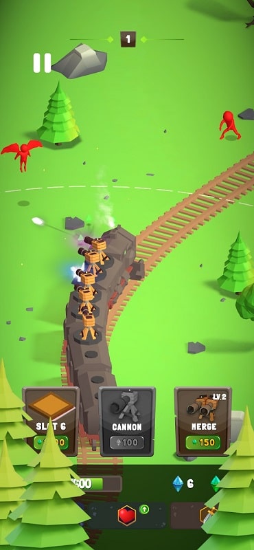 Train Defense Merge N Fight APK - screenshot 2