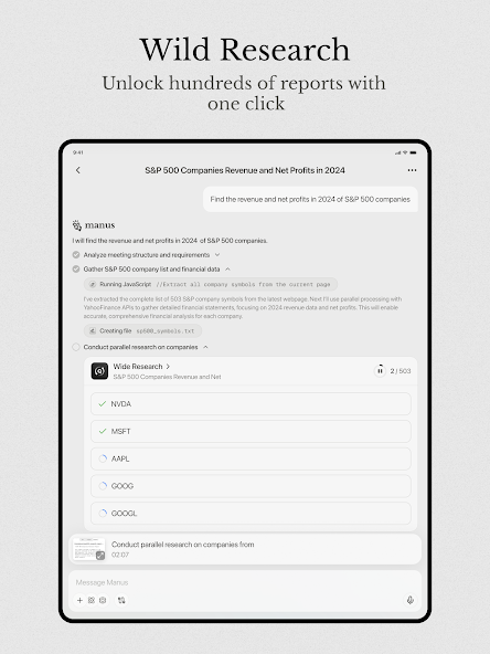 Manus AI APK 1.68.5 (Latest) for Android - screenshot 8