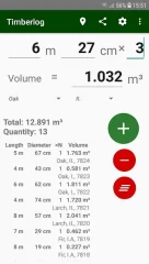 Timberlog - Timber log volume calculator - screenshot 2