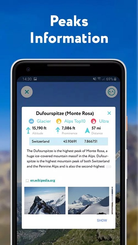 PeakVisor APK - screenshot 3