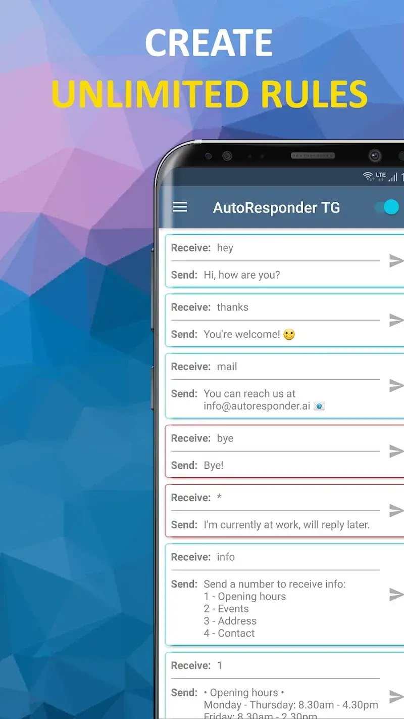 AutoResponder for Telegram - screenshot 3
