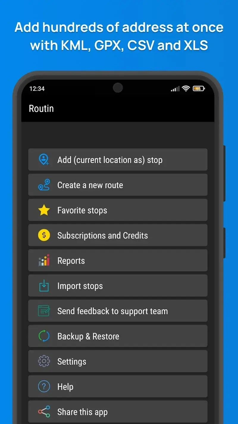 Routin Smart Route Planner - screenshot 1