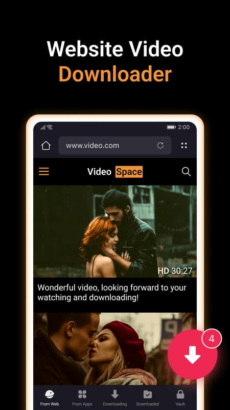X Video Downloader Player APK - screenshot 1