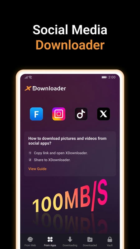 X Video Downloader Player APK - screenshot 2