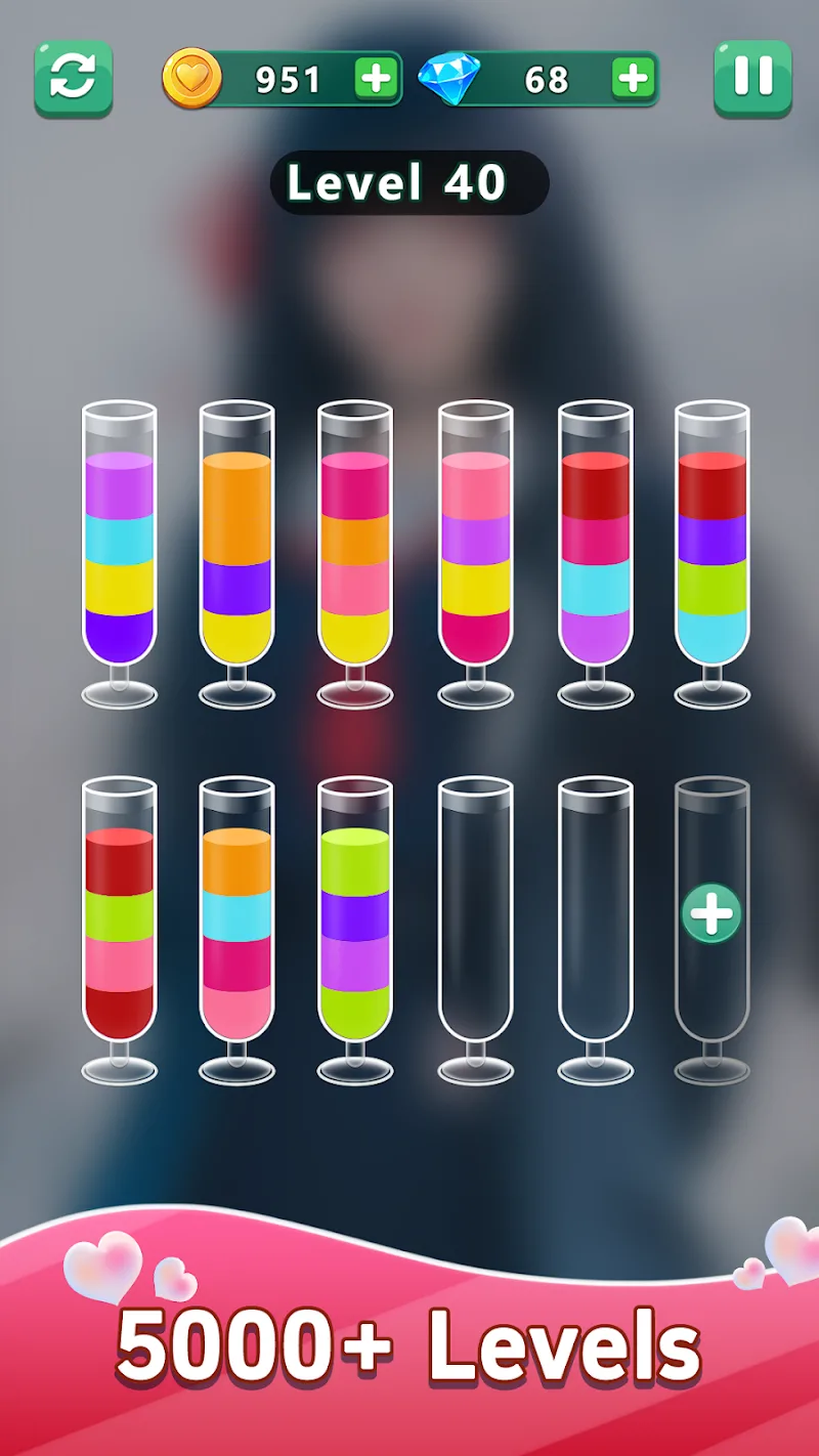 Water Sort Romance Girl - screenshot 2