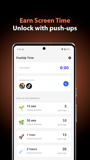 PushUp Time - App Blocker - screenshot 1
