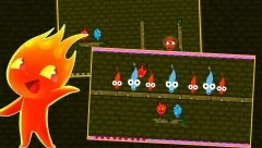 Fireboy Watergirl Shooter Alien - Teamwork game - screenshot 1