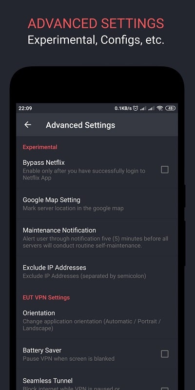 EUT VPN APK - screenshot 4