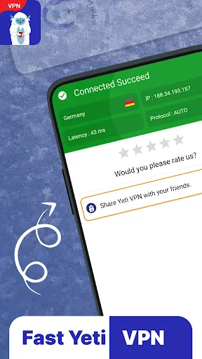 Yeti VPN 62.0.13 APK + MOD [VIP Unlocked] - screenshot 1